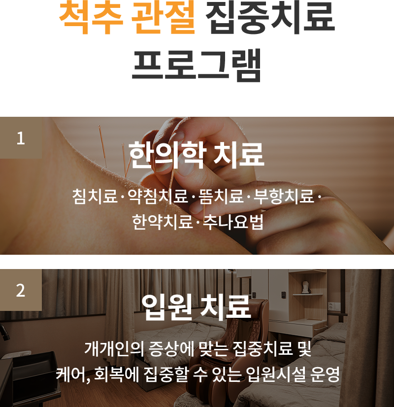 한의학치료, 입원치료